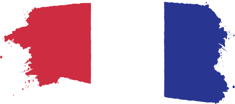 水彩笔刷法国国旗ai免费下载 图星人