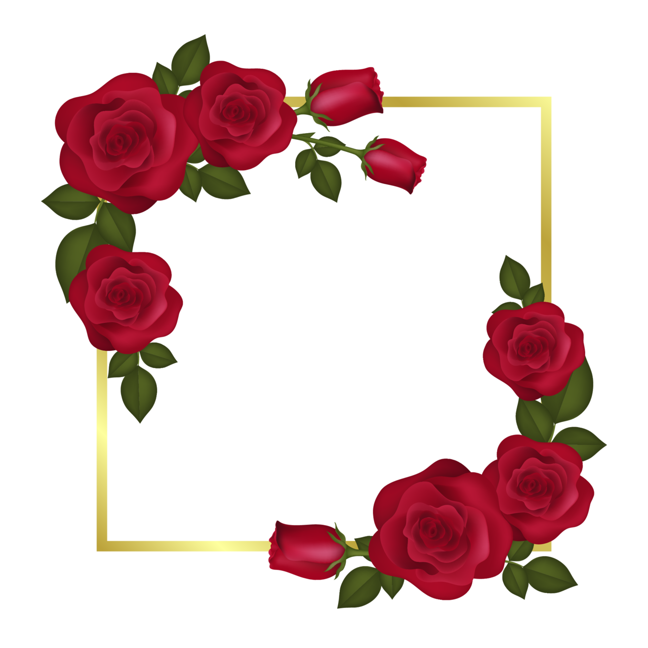 玫瑰花画框