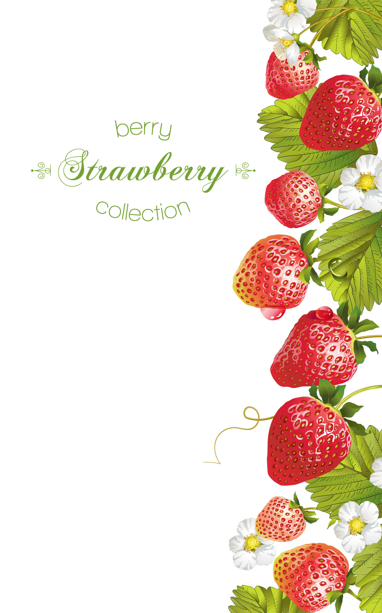 草莓字母婚礼素材