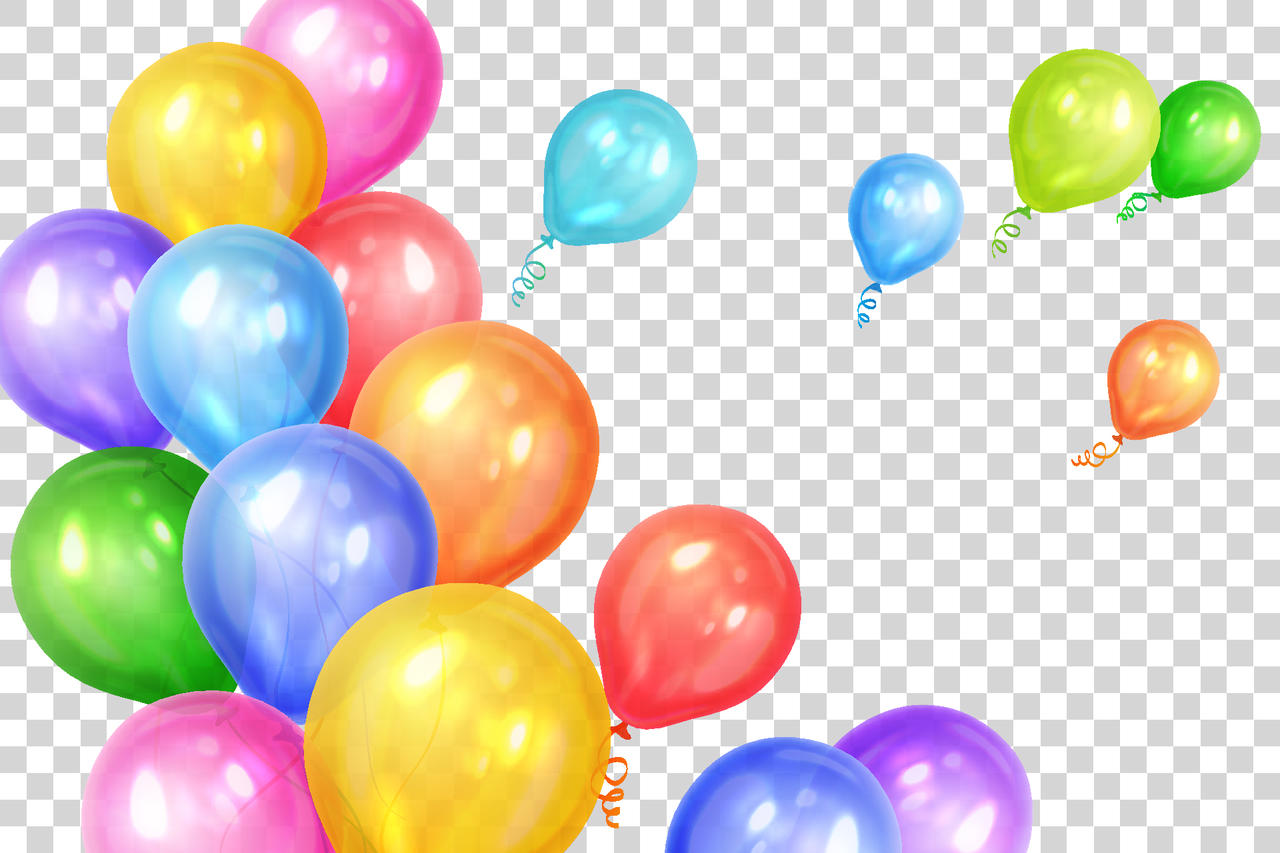 彩色气球矢量素材