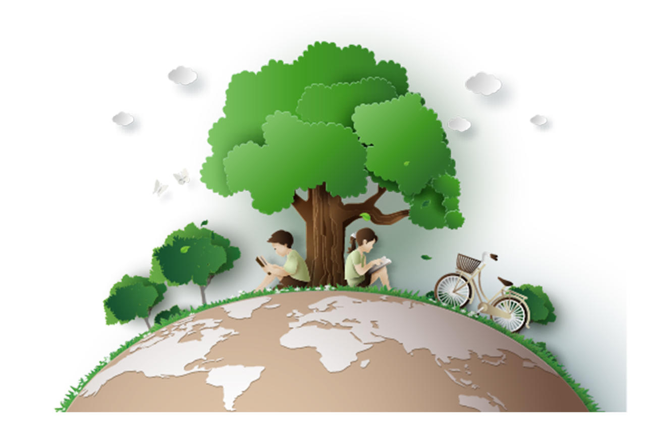 剪纸风立体环境保护世界卫生日地球日