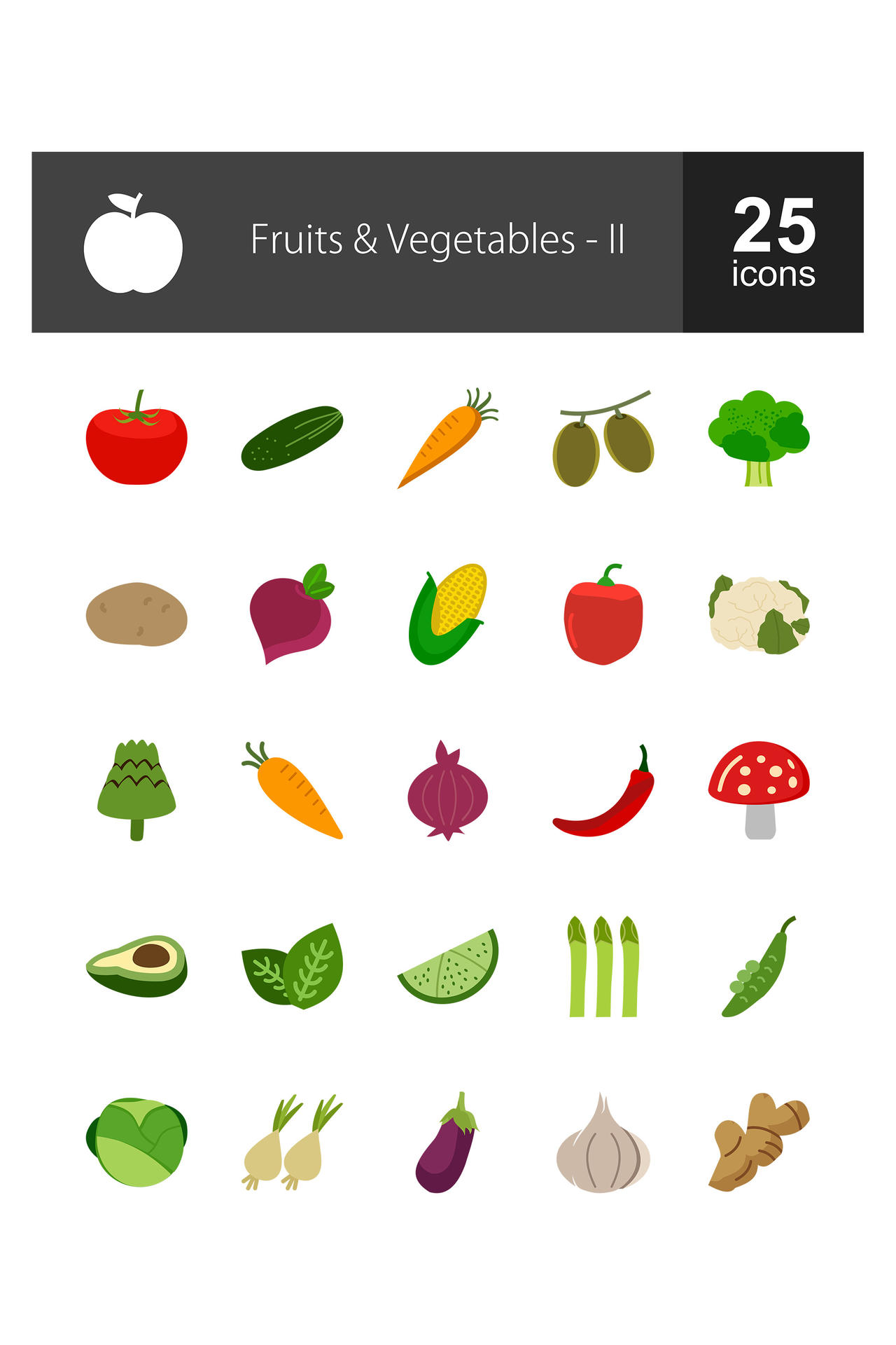 蔬菜UI设计旅行矢量素材