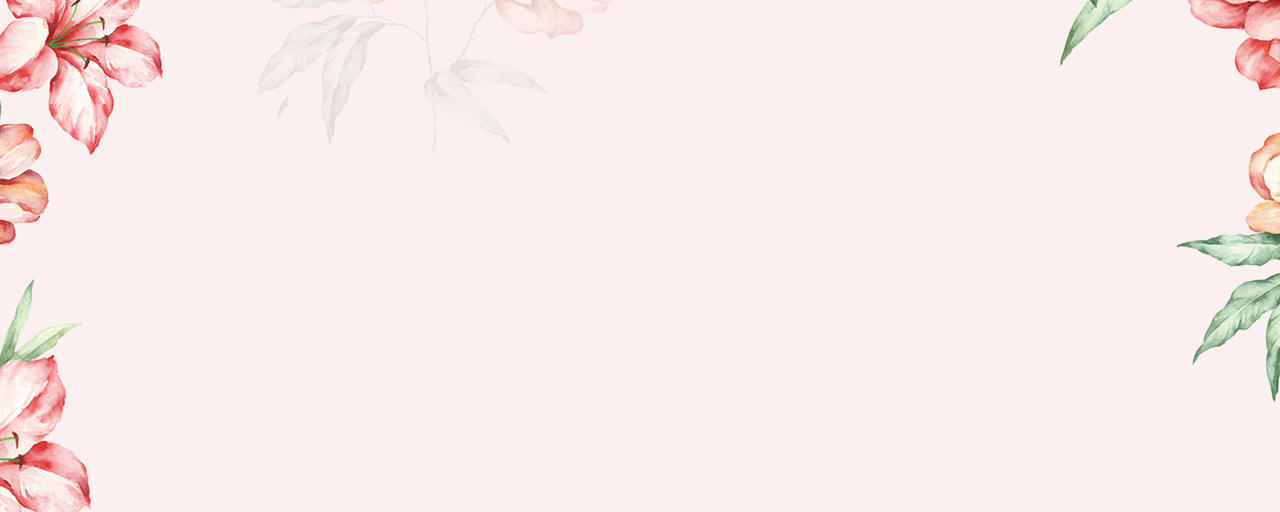 水彩美容美甲代金券宣传粉色背景模板