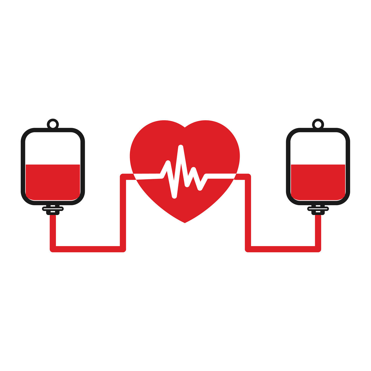 世界献血日红色公益矢量素材