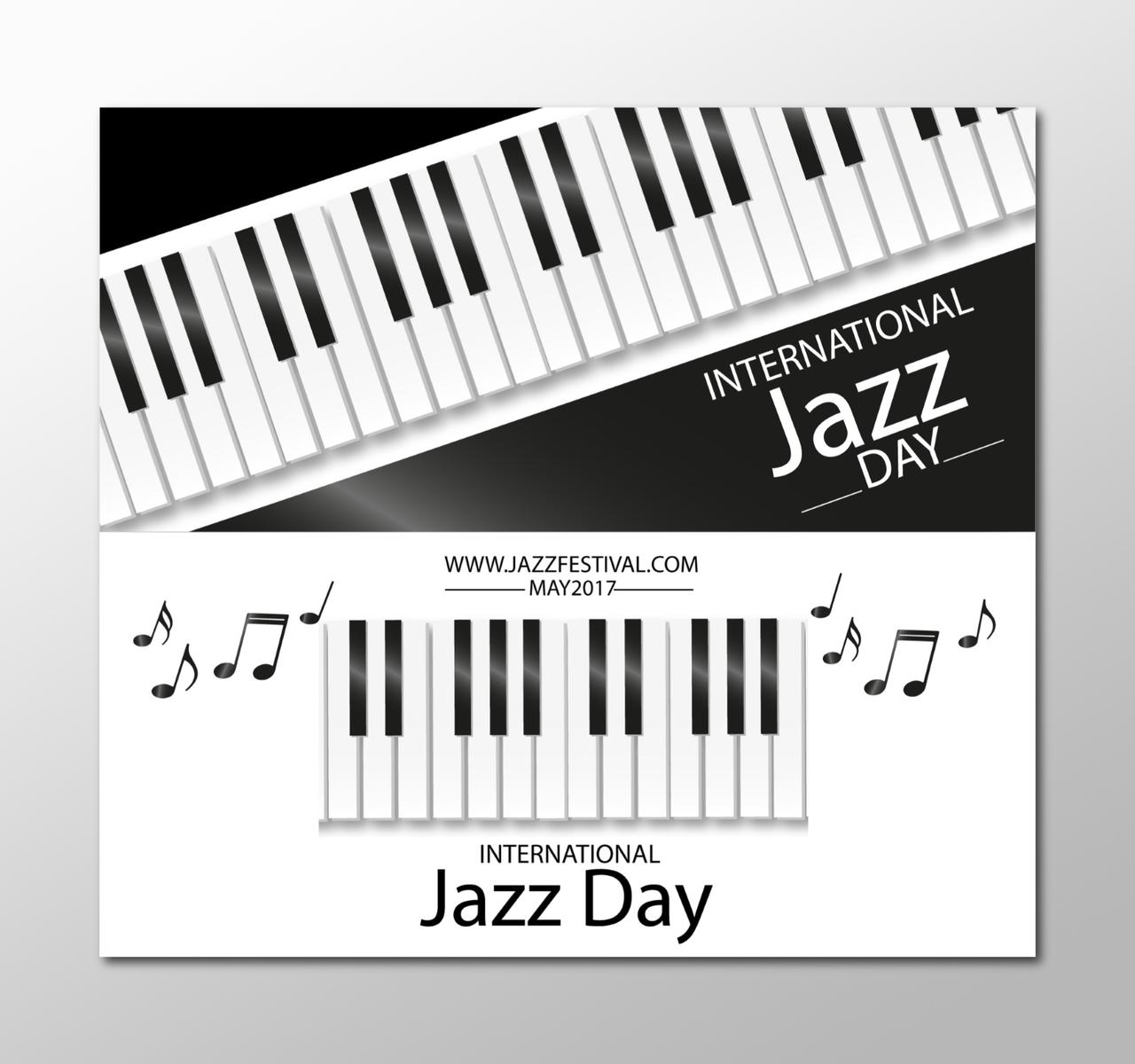 internationaljazzday钢琴比赛钢琴大赛海报