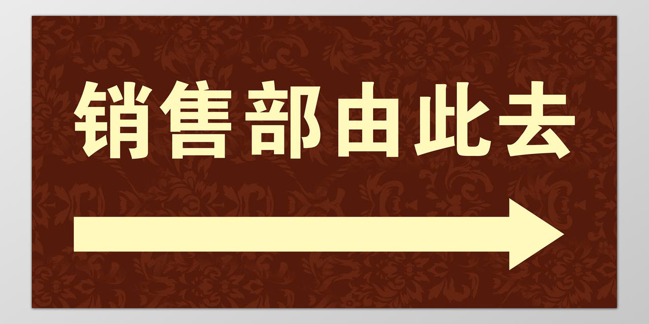 房地产销售部指示牌指引牌导视牌