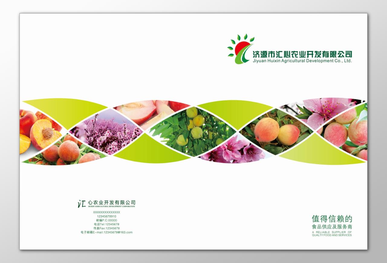 农产品画册开发值得信赖食品供应服务商健康画册模板