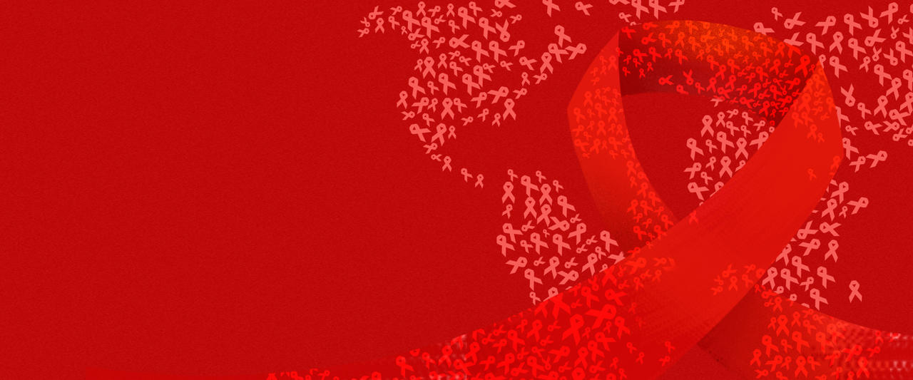 红色中国风世界艾滋病日公益宣传海报