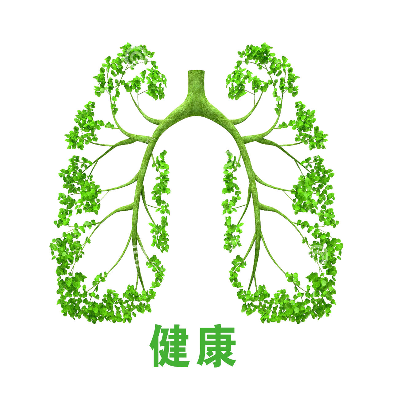 保护肺部健康图案
