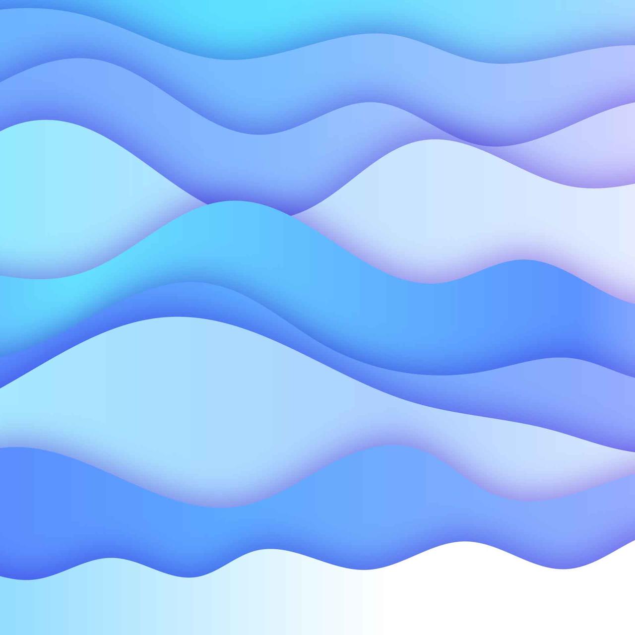 波浪纹理夏天海水矢量图