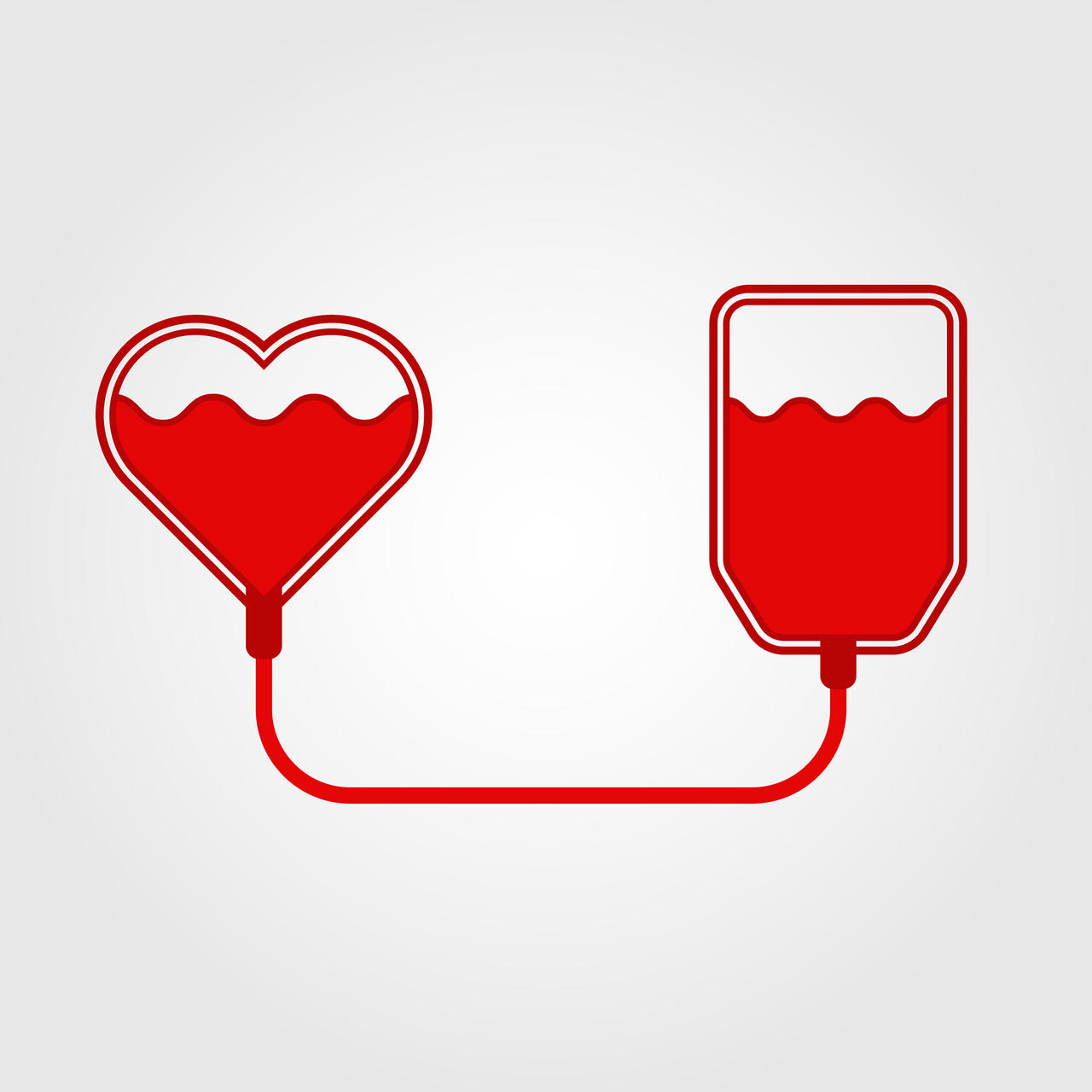 爱心输血红色世界献血日矢量素材