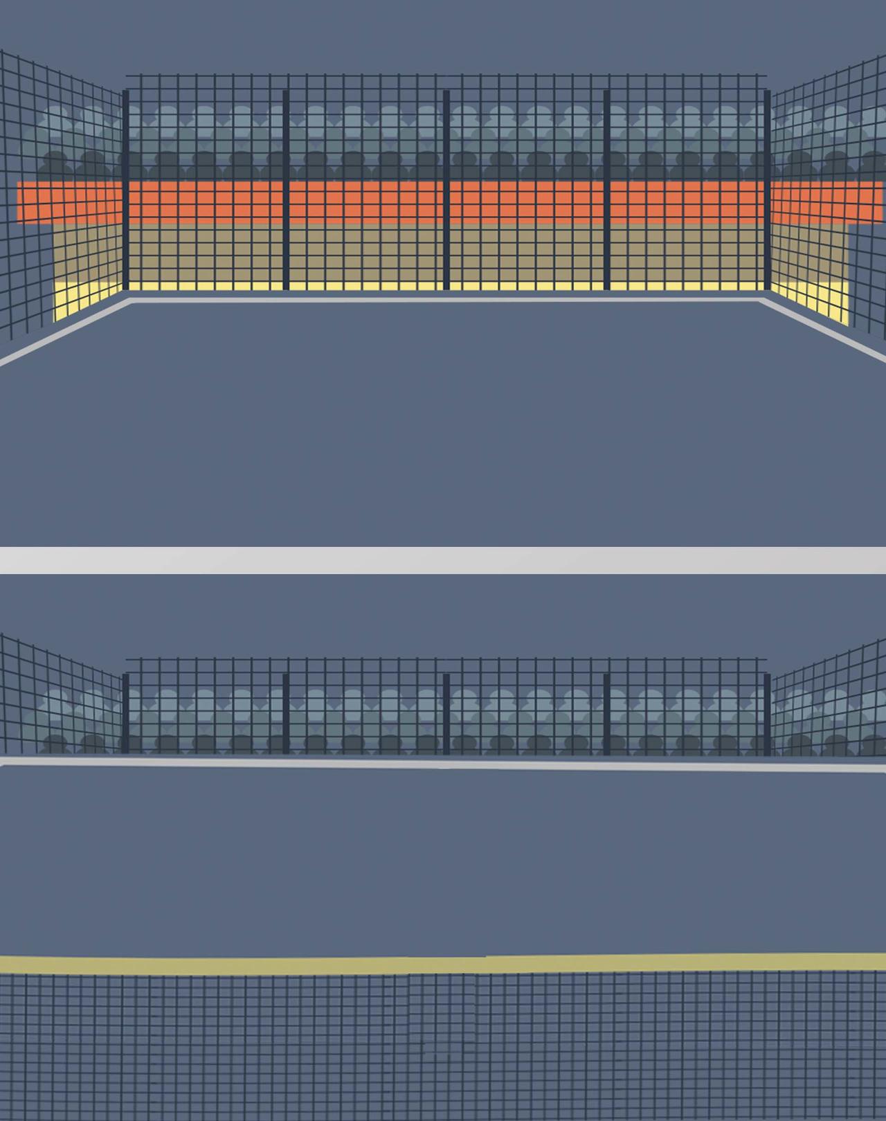 网球名片蓝色卡通背景素材