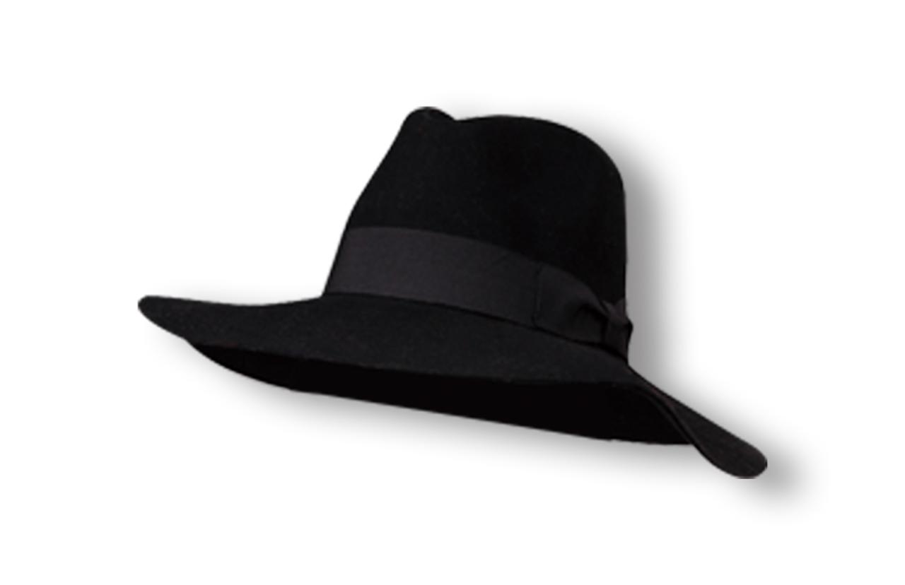 黑色帽子配饰服饰素材