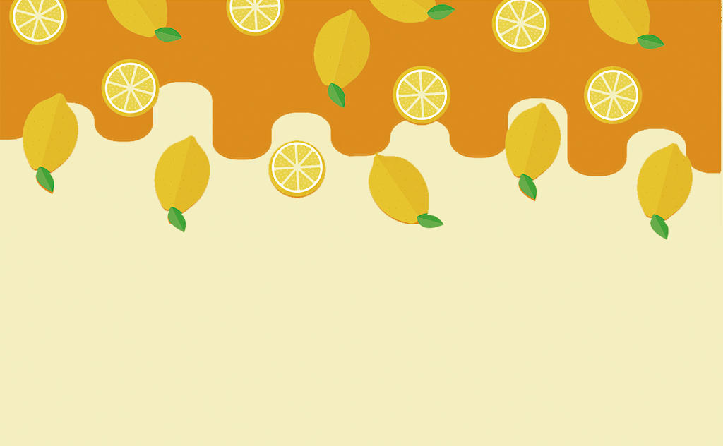水果黄色柠檬超市名片黄色背景海报
