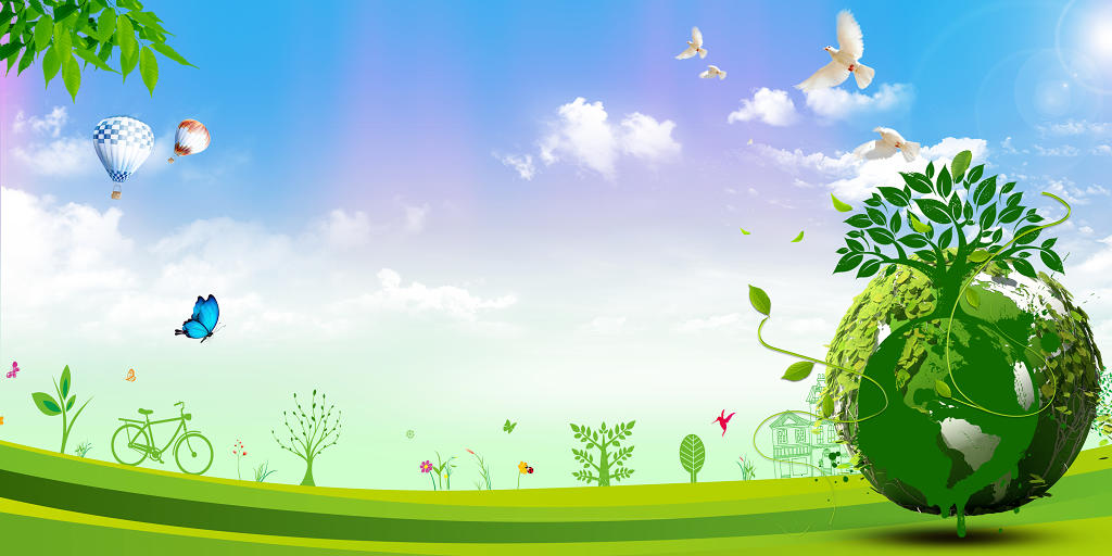2020年世界环境日6月5日世界环境日6月5日世界环境日2020年世界环境日海报背景展板背景世界环境日环保地球绿树草地热气球蓝天合成海报背景