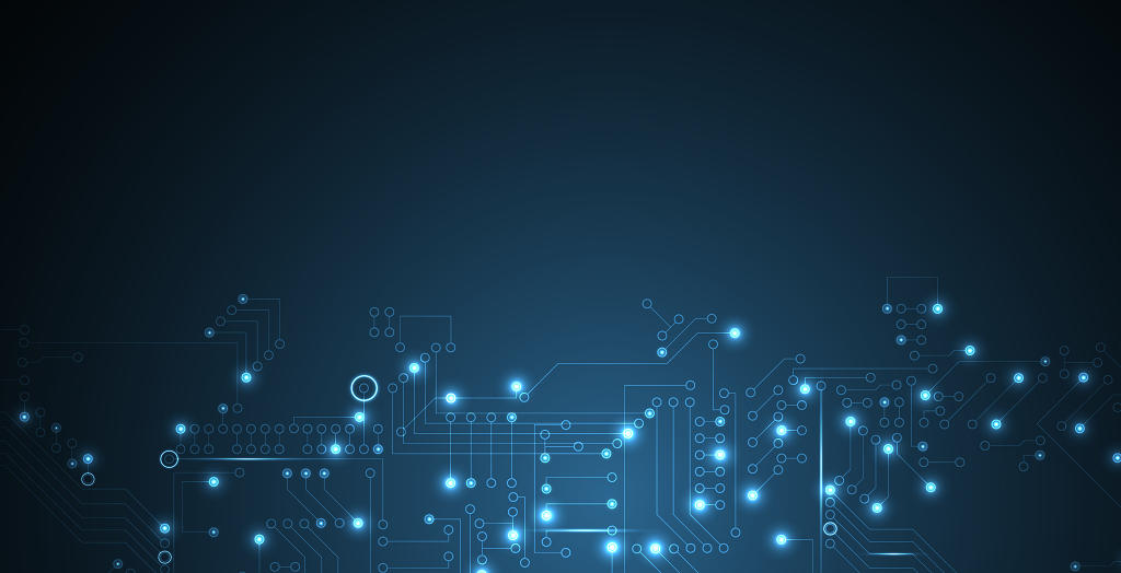 科技粒子科技背景几何线条科技线条蓝色科技商务人工智能banner光效背景素材