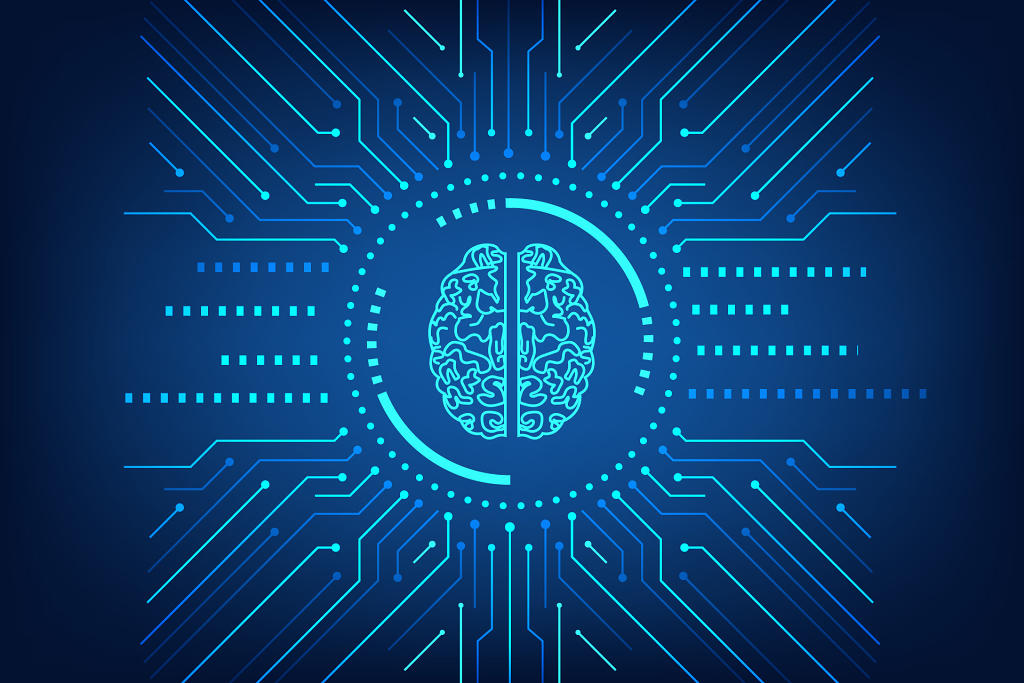 科技圈智能大脑线条背景科技背景几何线条科技线条人工智能科技5G商务背景创意人脑芯片背景