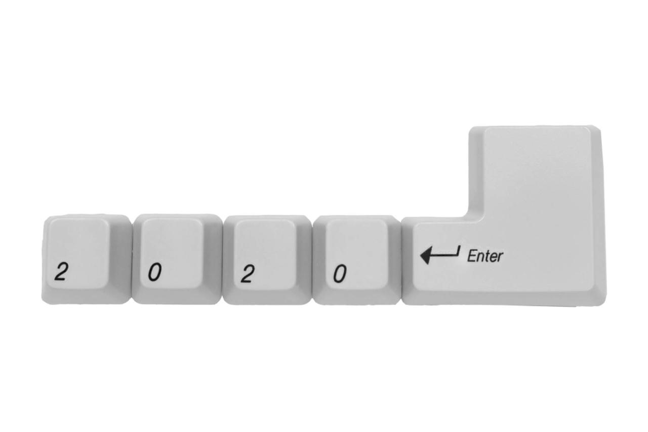 创意2020鼠年春节新年键盘字体素材