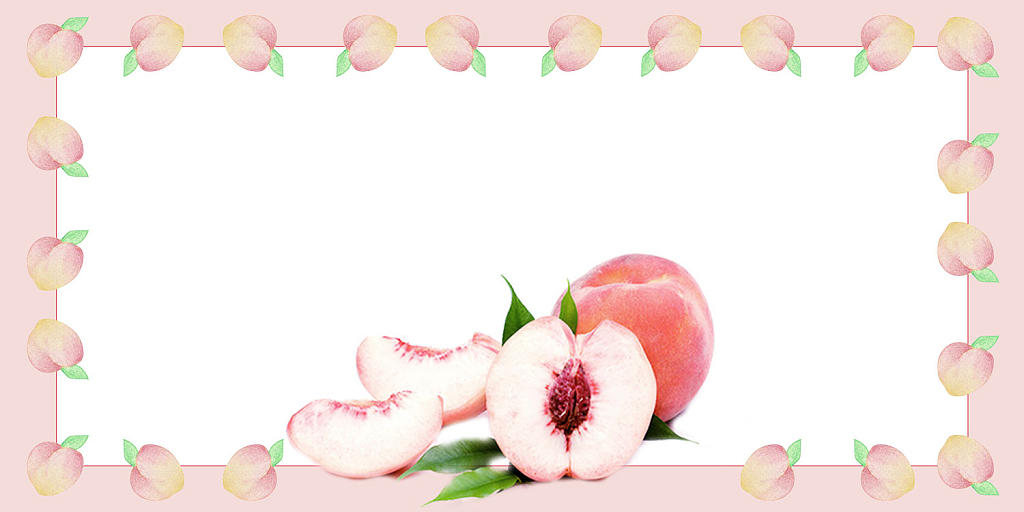 粉红简约水蜜桃夏日水果水蜜桃展板背景夏日水果水蜜桃背景