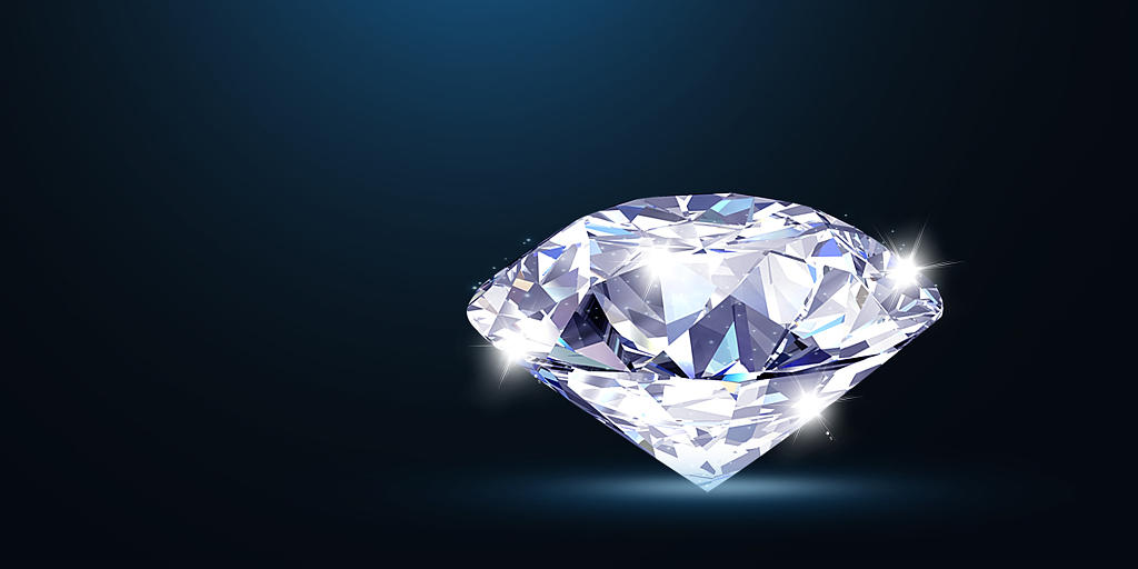 蓝色简约大气钻石珠宝展板背景珠宝背景