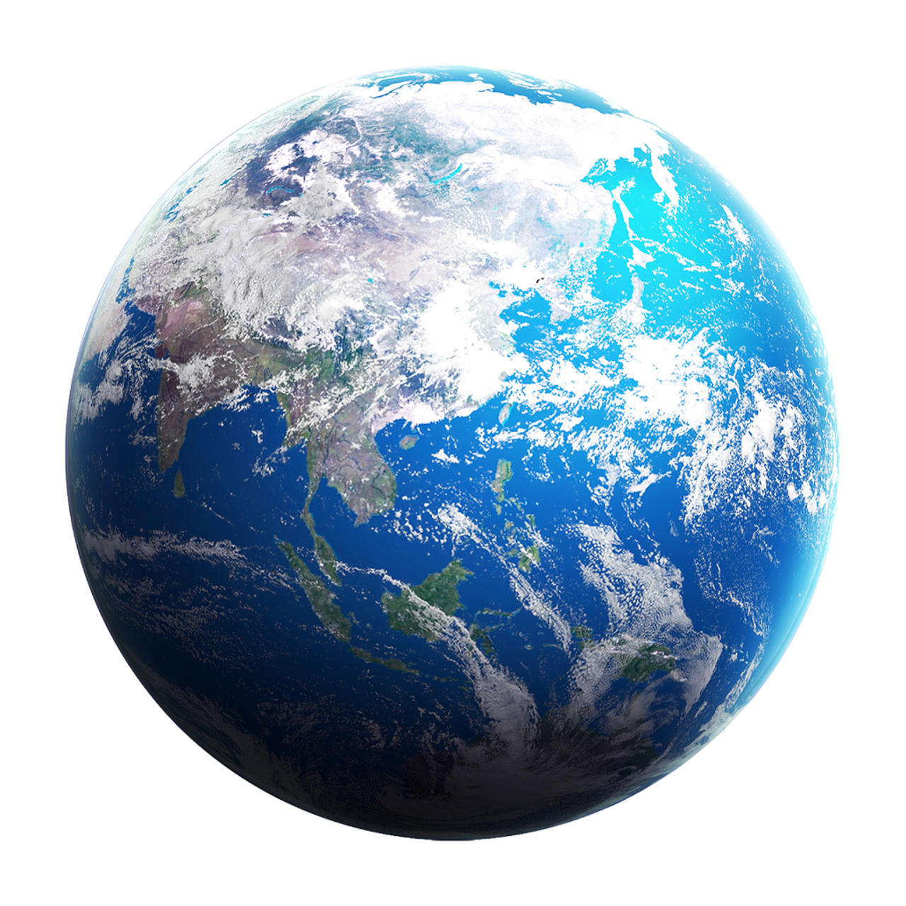 蓝色地球模型圆形地球png素材国际合作日地球psd免费下载 图星人