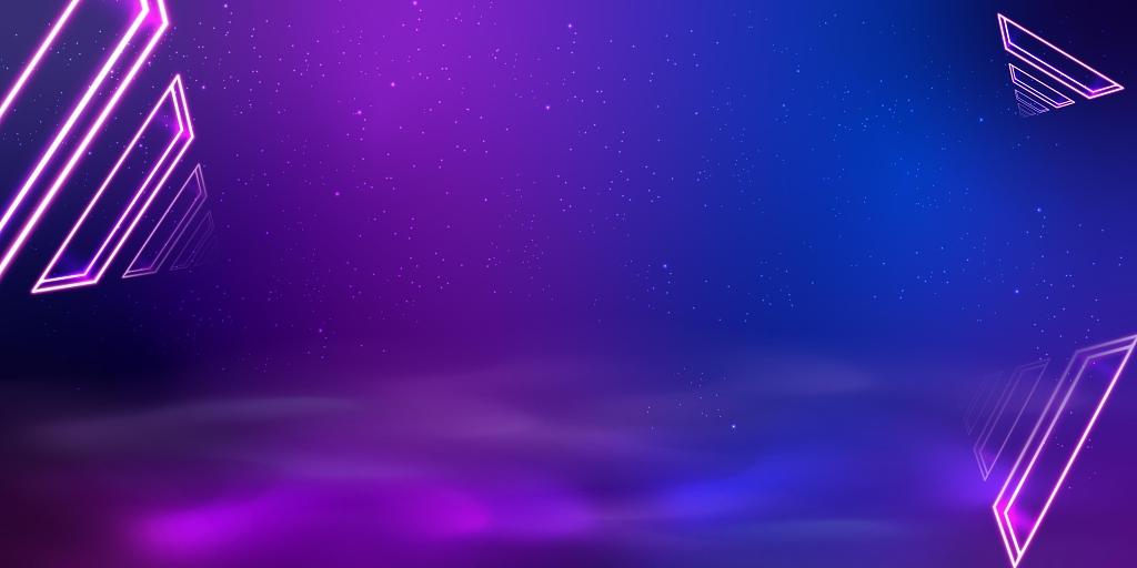 紫红渐变科技感立体酷炫霓虹灯活动背景展板