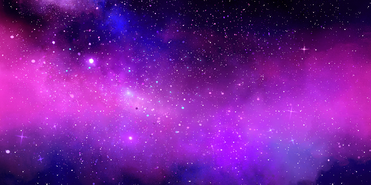 紫色唯美梦幻天空星星宇宙太空星空银河展板背景