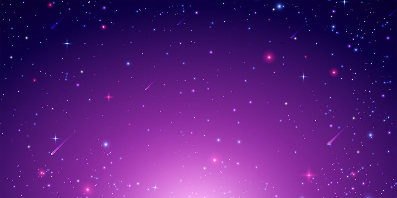 紫色渐变简约星空太空星星展板背景