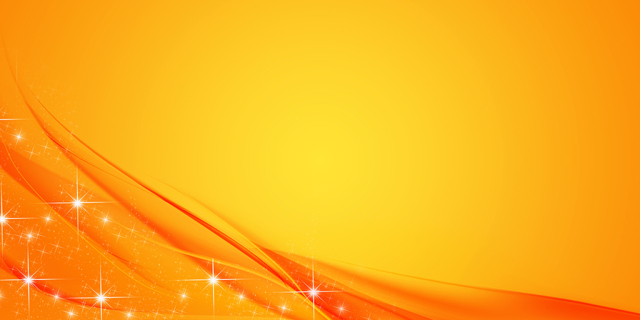 橙色黄色简约大气星光点点曲线色彩橘色展板背景