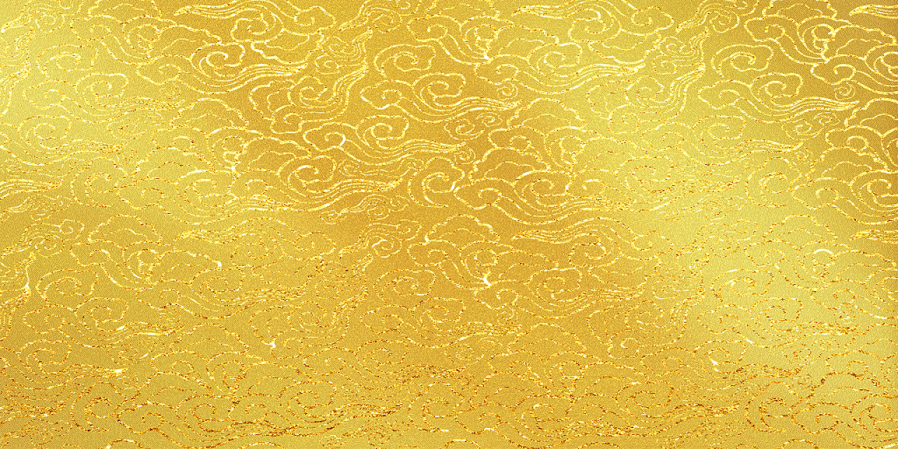 金色复古纹理背景金色手绘中国风古风祥云底纹展板背景