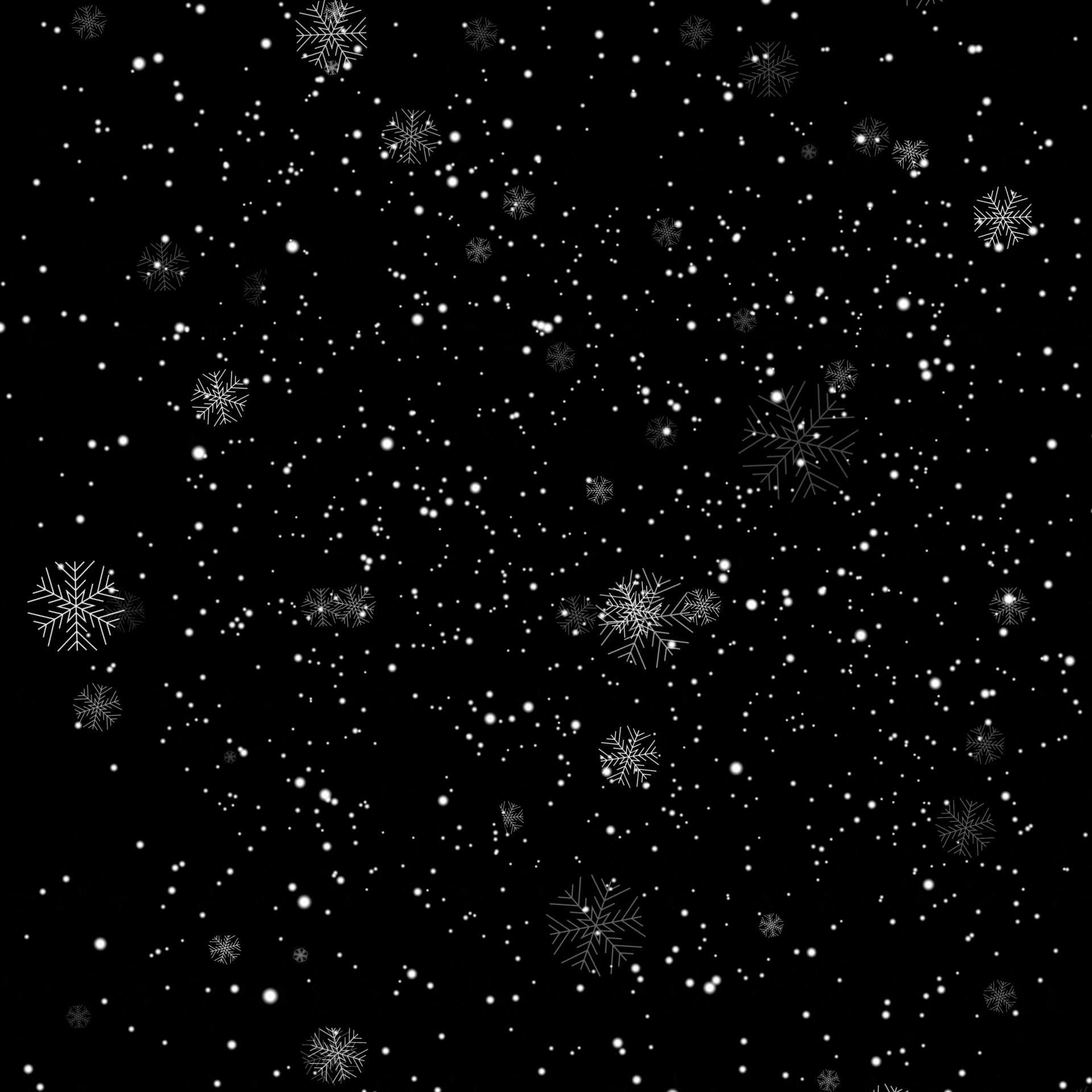 下雪雪花白色雪花元素GIF动态图雪花元素