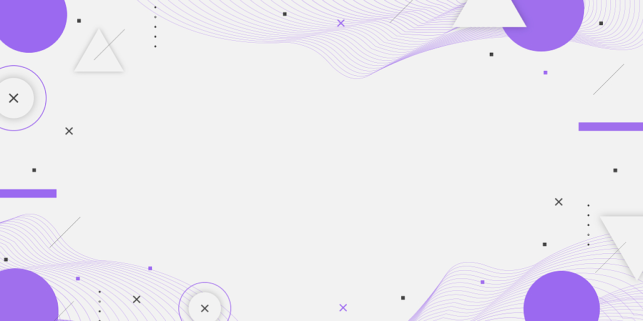 紫色小清新线条几何形状抽象流体装饰展板背景
