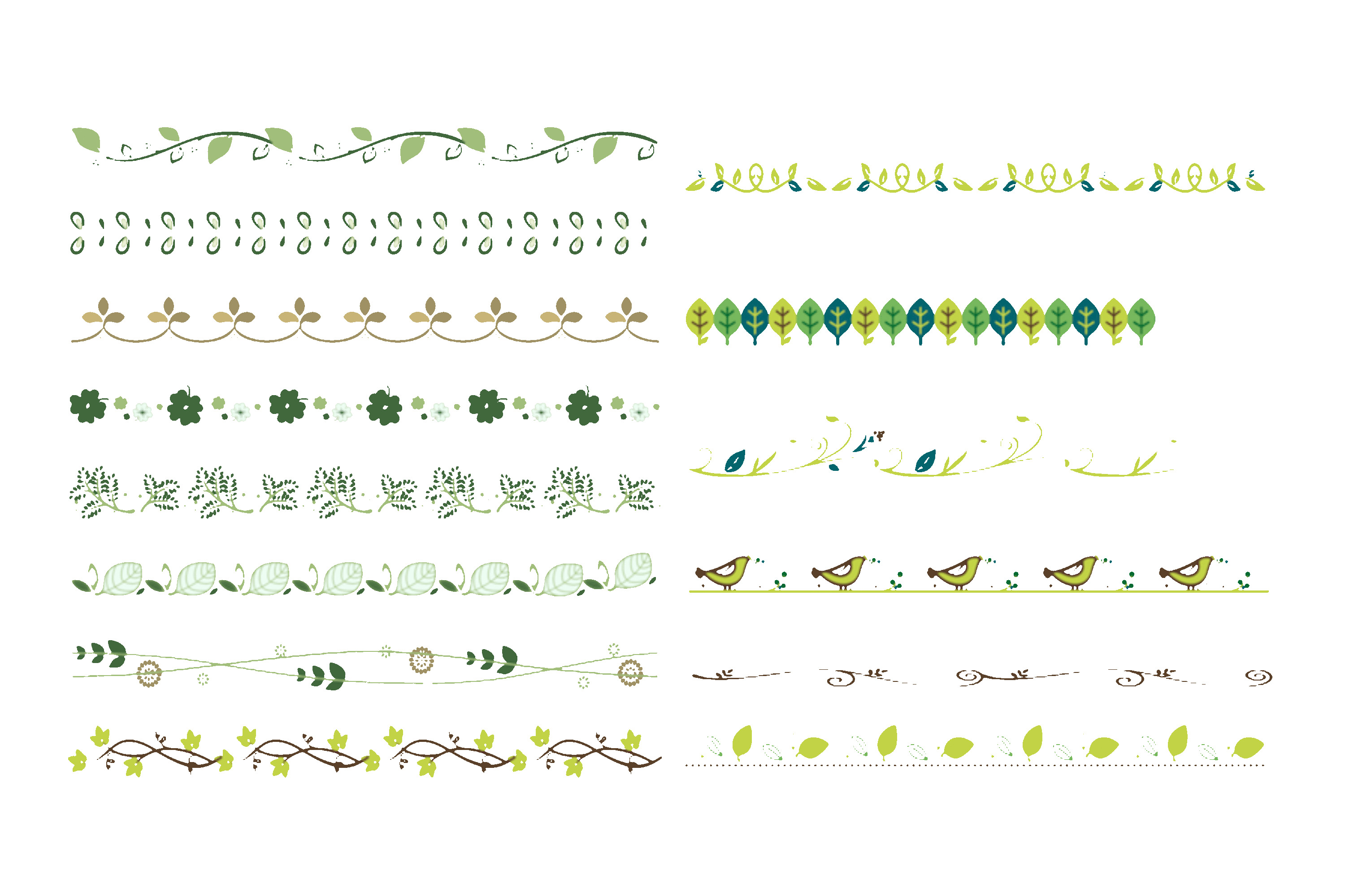 绿色中式花纹边框GIF动态图分割线元素包