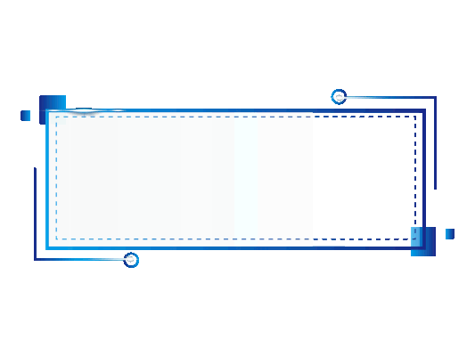 蓝色插画科技边框GIF动态图