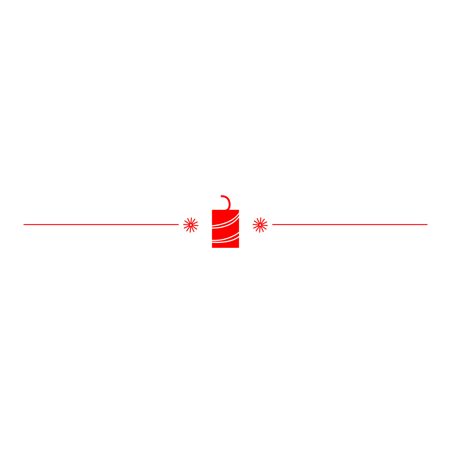 卡通扁平红色分割线新年元素GIF动态图