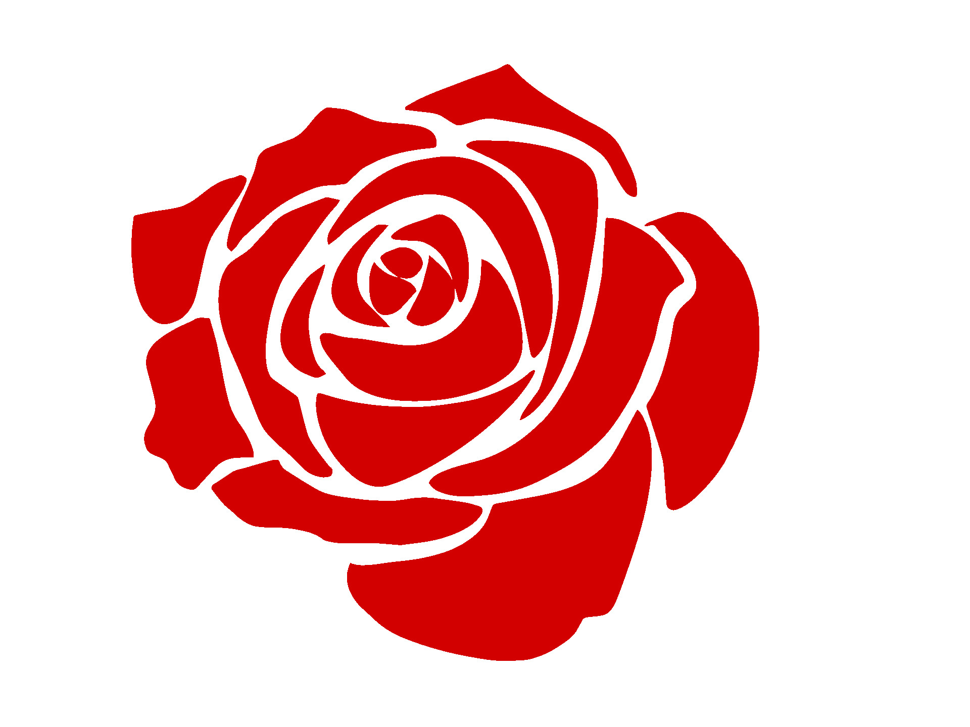 红色扁平玫瑰花元素GIF动态图