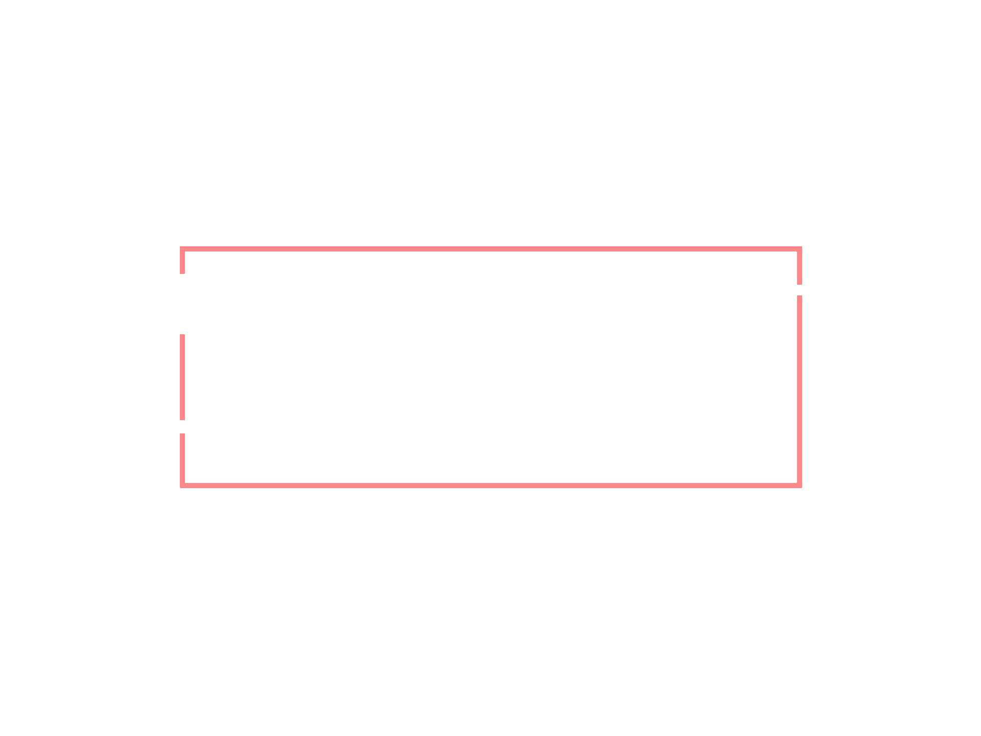 红色简约卡通边框元素GIF动态图简约边框
