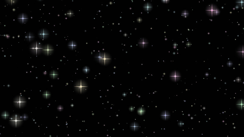 唯美闪烁发光星星GIF动态图星空背景粒子光线元素