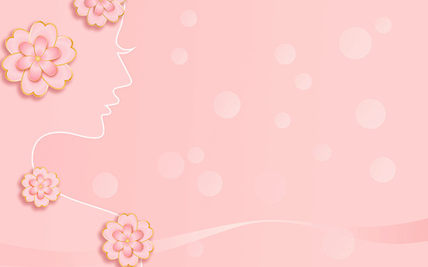 粉色樱花三八女神节背景GIF动态图妇女节背景