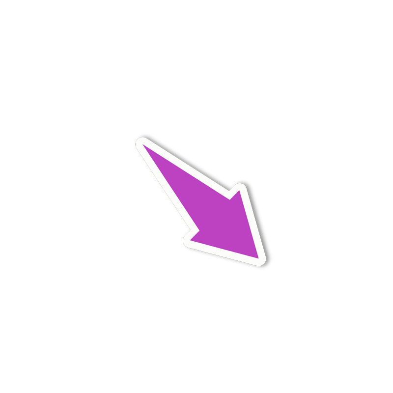 紫色手绘箭头指针元素gif动态图放风筝元素