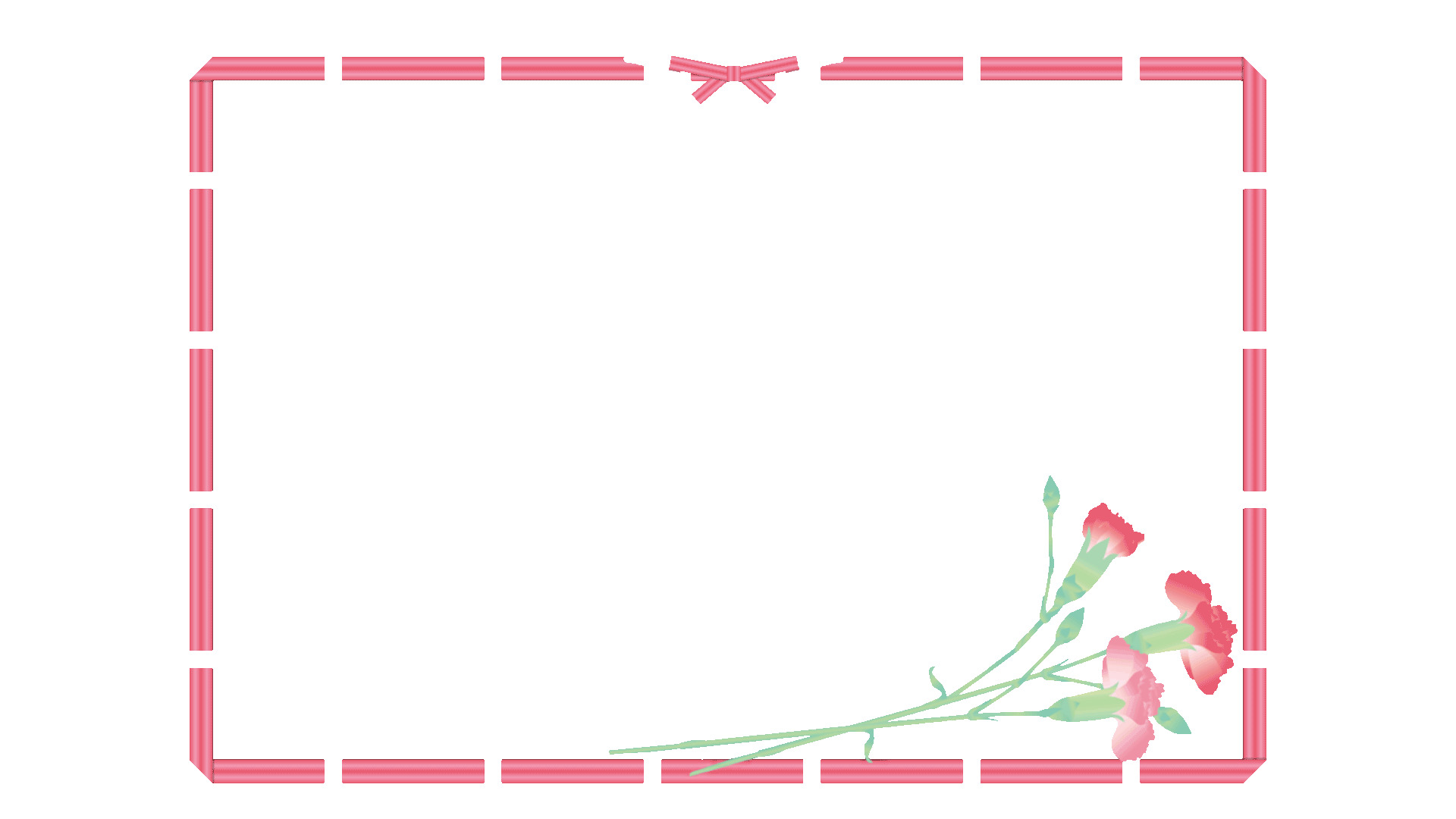 粉红色鲜花优雅妇女节边框GIF背景