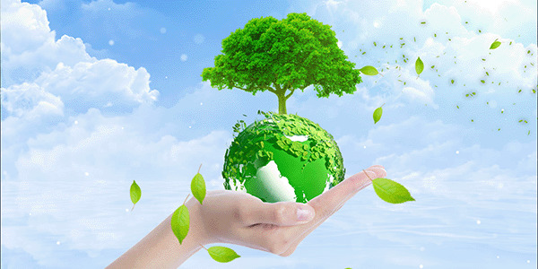 绿色地球植树节背景GIF动态图