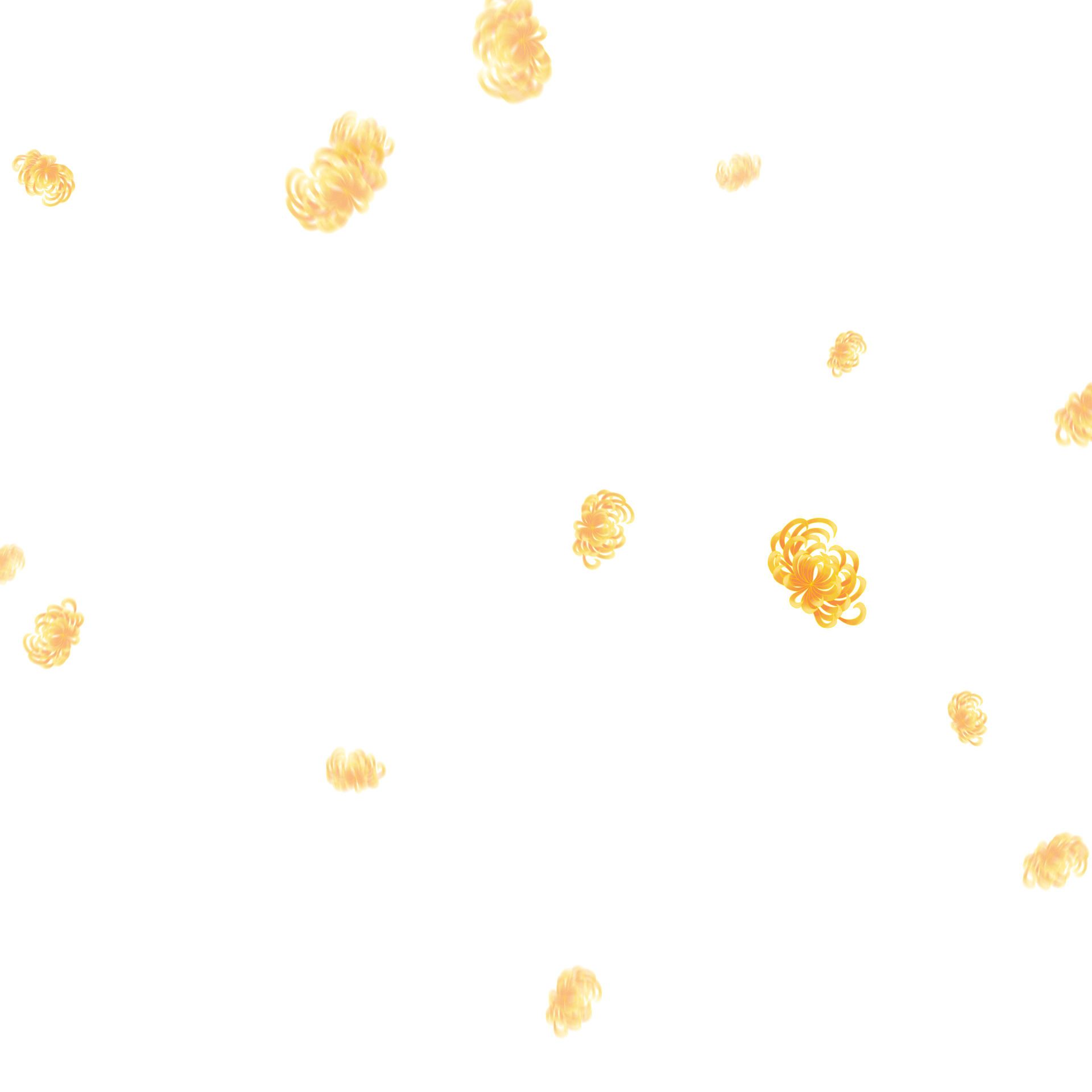 清明节重阳节黄色花朵植物菊花元素GIF动态图