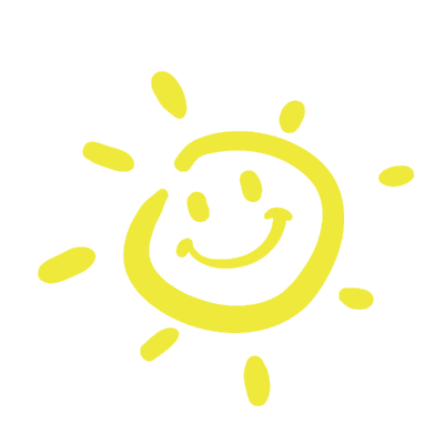 黄色卡通微笑太阳元素GIF动态图