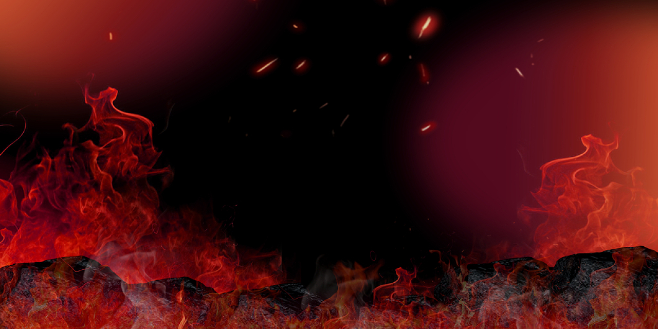 燃烧的火焰橙色火焰火焰特效火元素海报设计素材战争游戏战火火焰