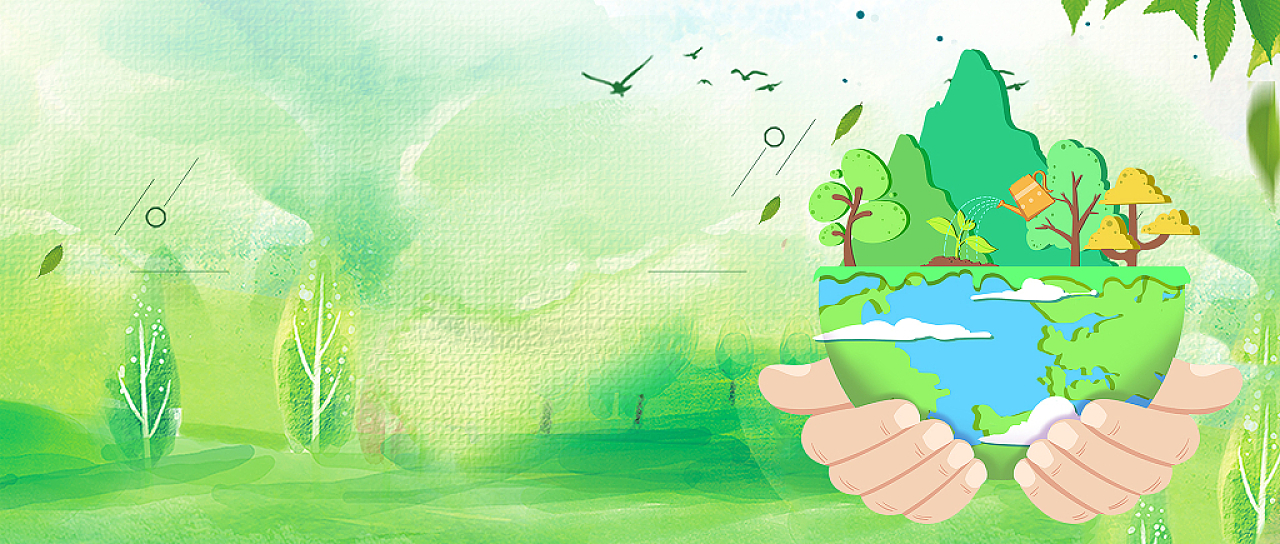 世界地球日绿色环保低碳节能背景素材网页背景