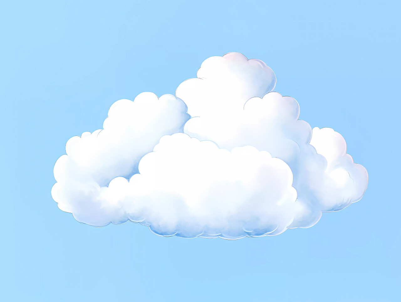 卡通插画可爱云朵元素