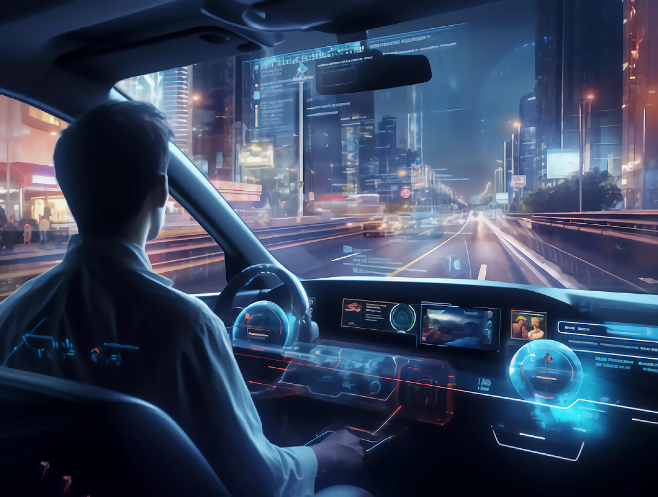 未来科技未来汽车用户界面背景