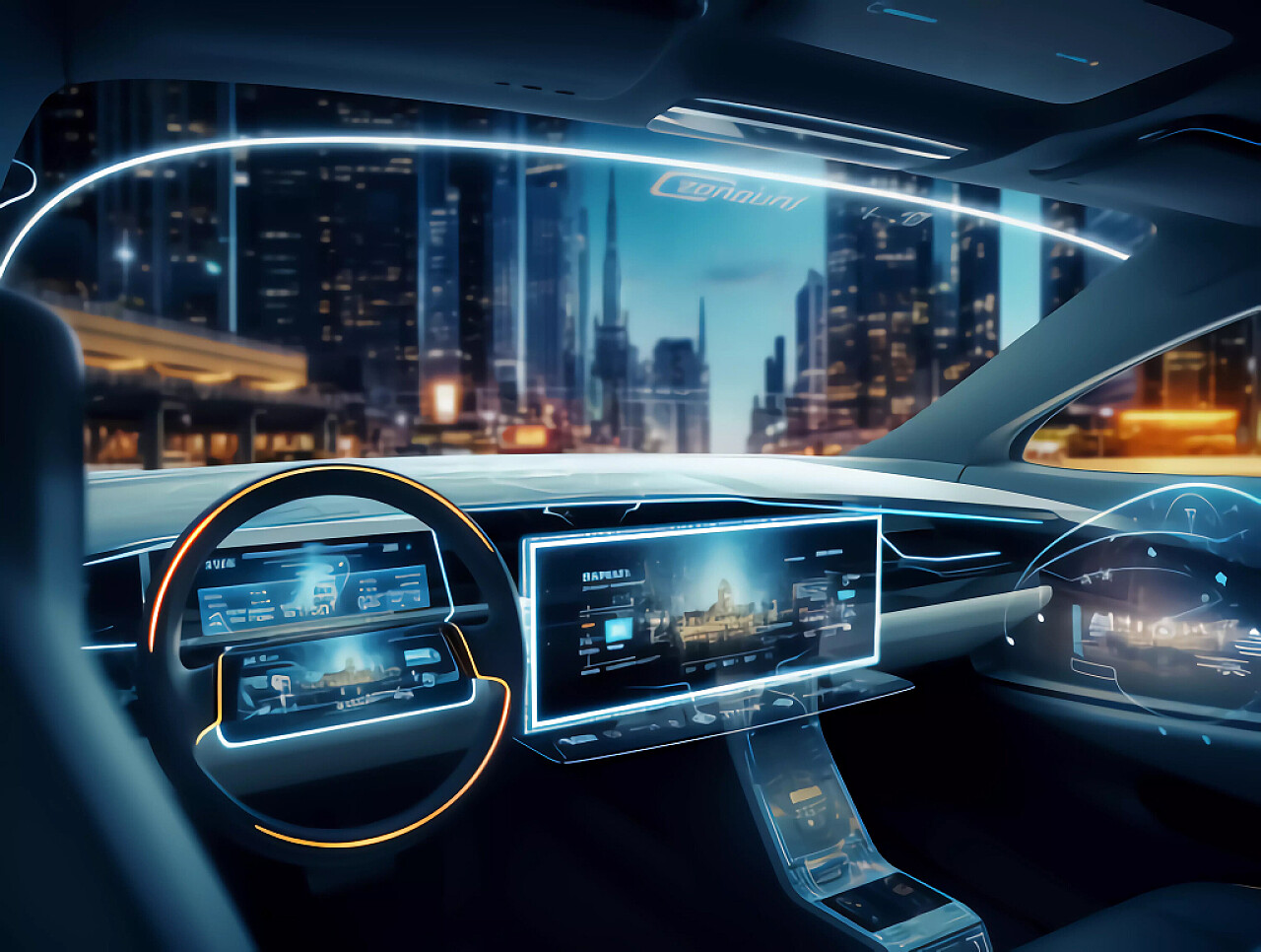 未来科技未来汽车用户界面背景