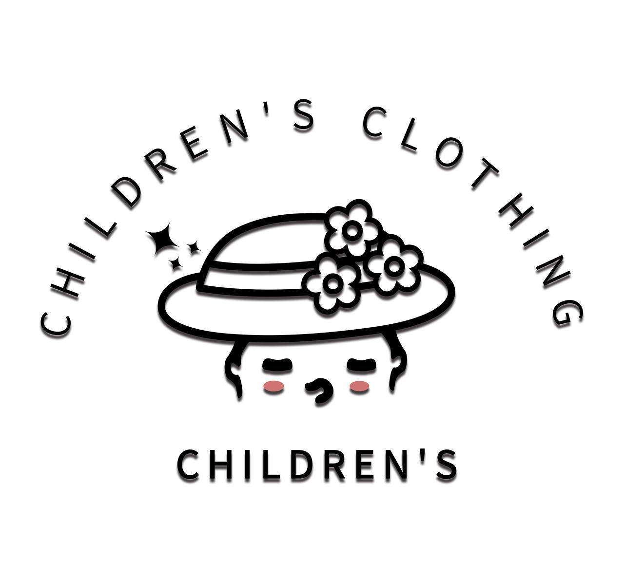 日式卡通童装衣服帽子店儿童装logo